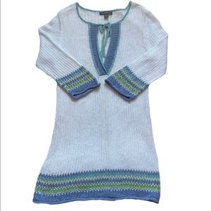 Tommy Bahama Swim Cover Up Knit Crochet White